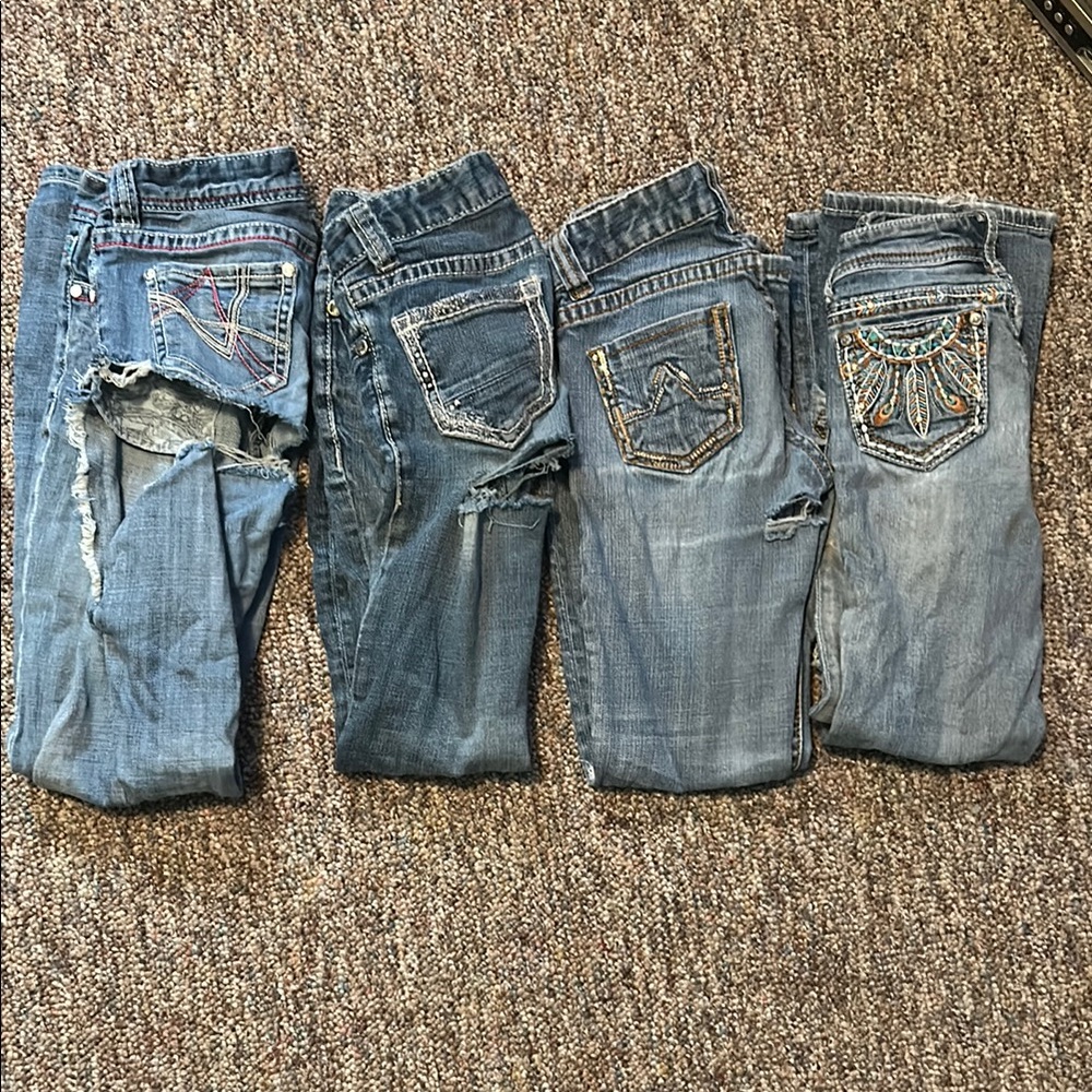 Rock & Roll Cowgirl ripped jeans